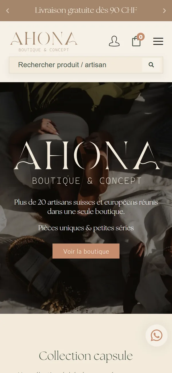 La boutique et ses artisans, dans la poche.