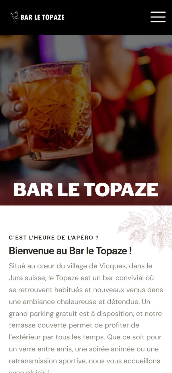 Le Topaze dans la poche, horaires du jour en tête de chaque page.