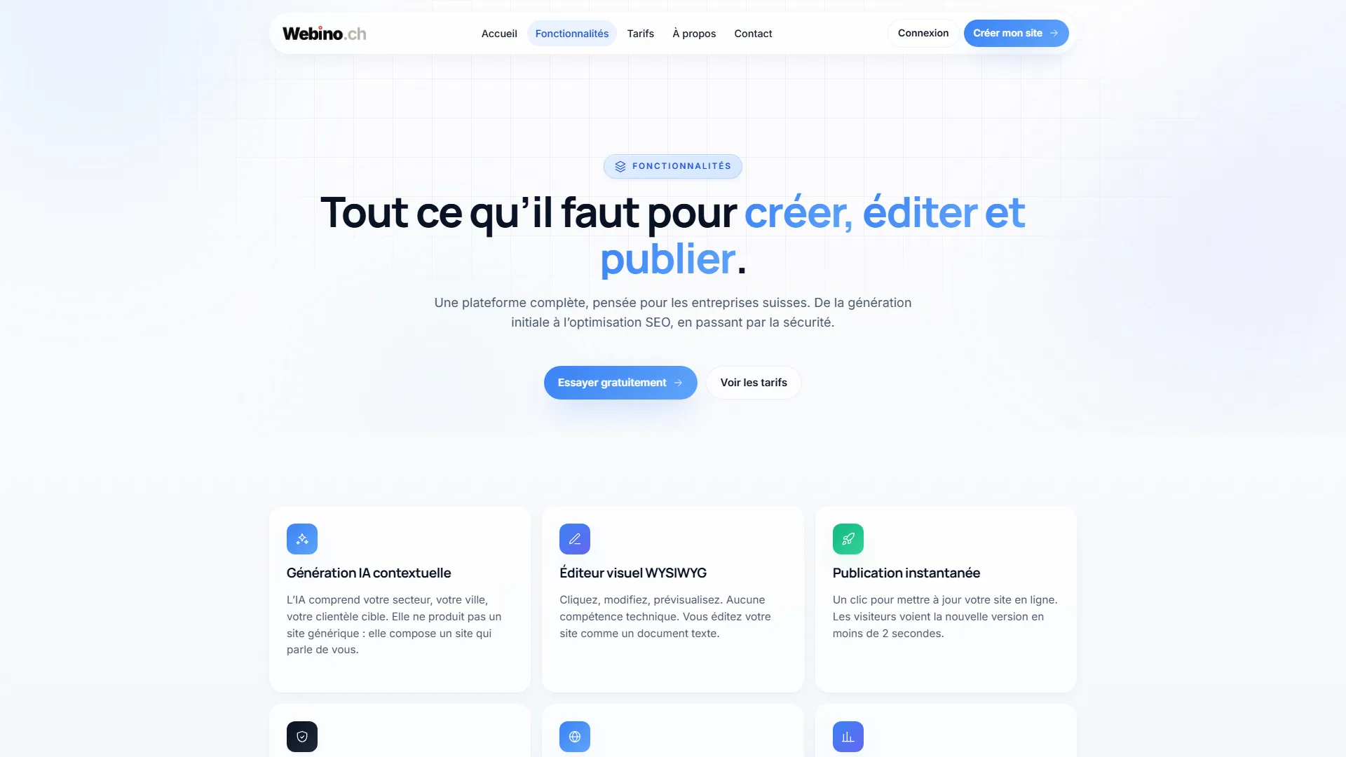 Générer, éditer, publier, la plateforme au complet.