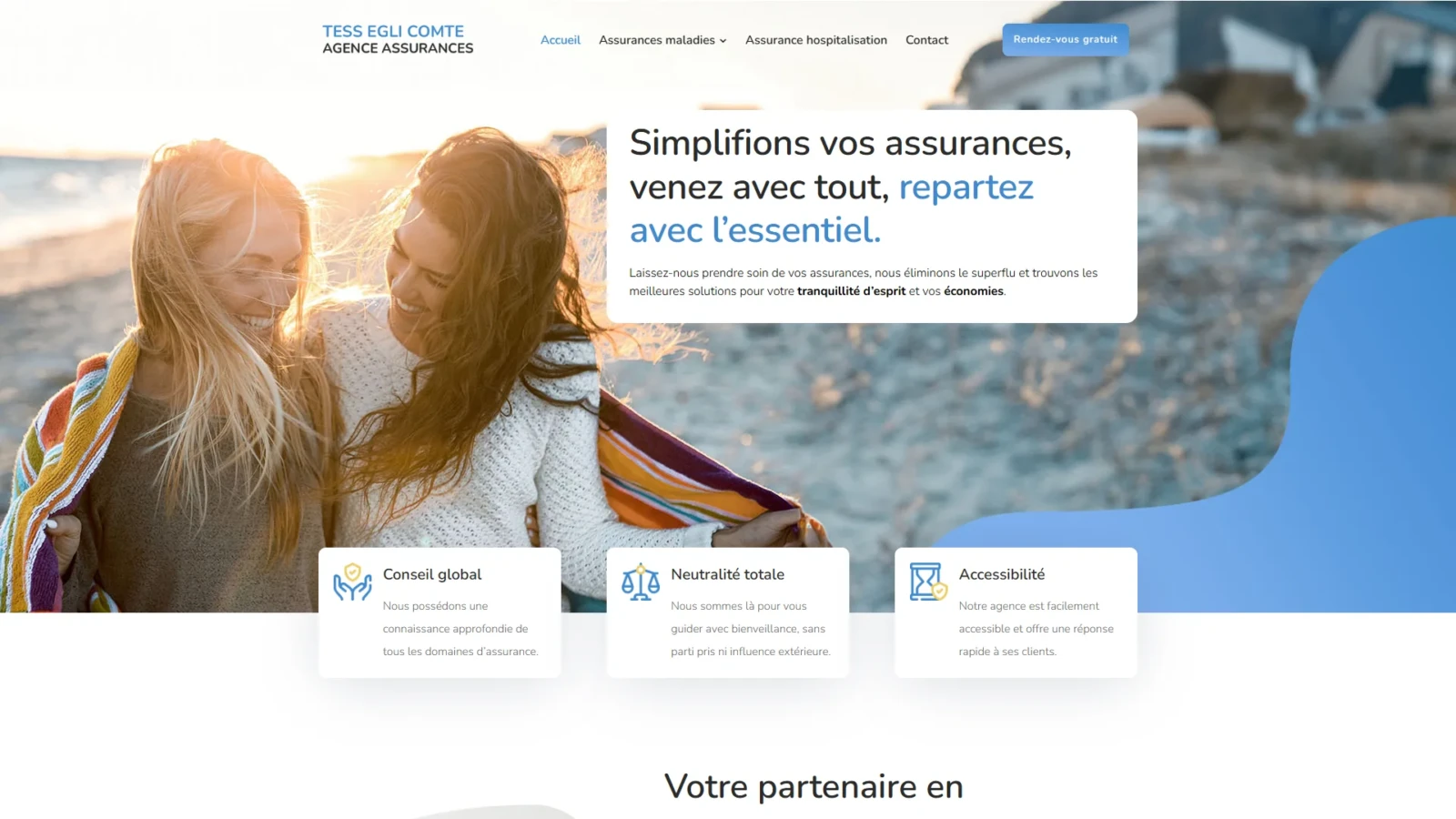 Agence Assurances Egli: Web development by e-Medias Group