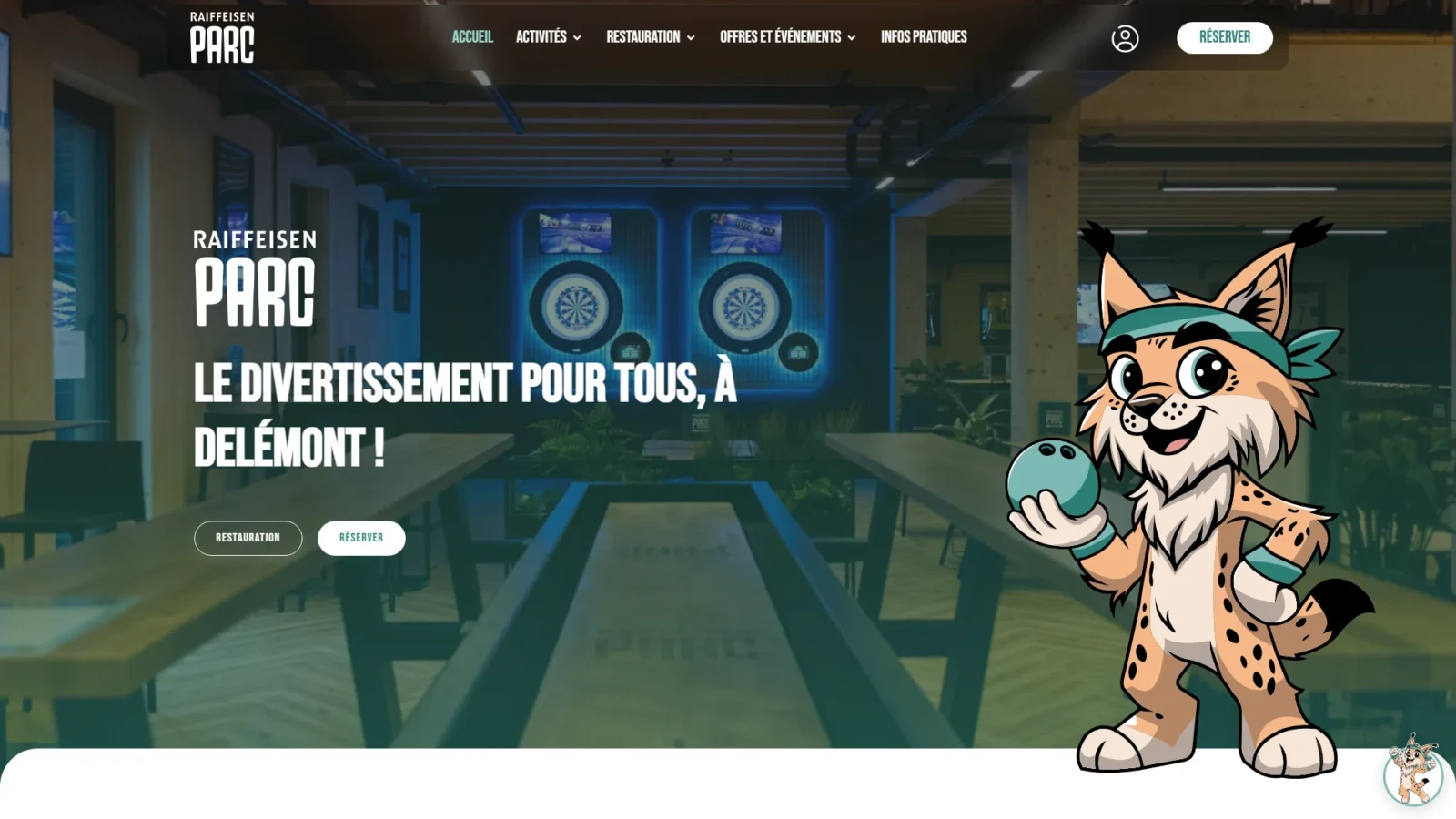 Raiffeisen Parc : Développement web par e-Medias Group